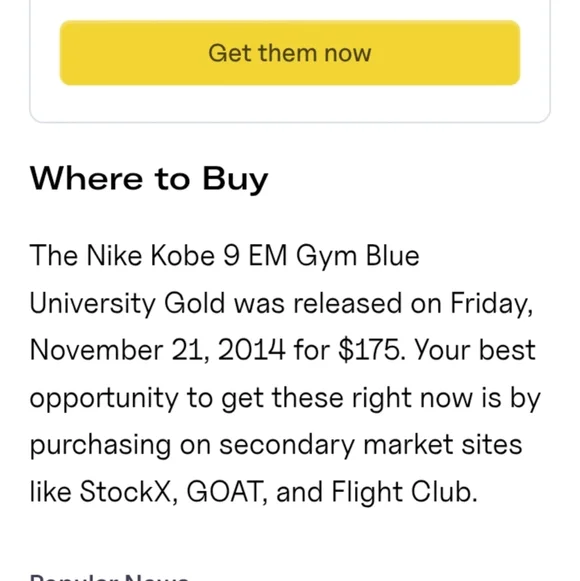 Kobe 9 EM 'Gym Blue' SKU: 646701 474 Colorway: Gym Blue/University Gold/… - Picture 10 of 12